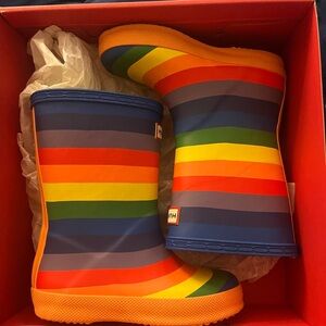 Hunter Kids' Multicolor Striped Boots